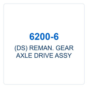 Walker Part # 6200-6 : (DS) REMAN. GEAR AXLE DRIVE ASSY