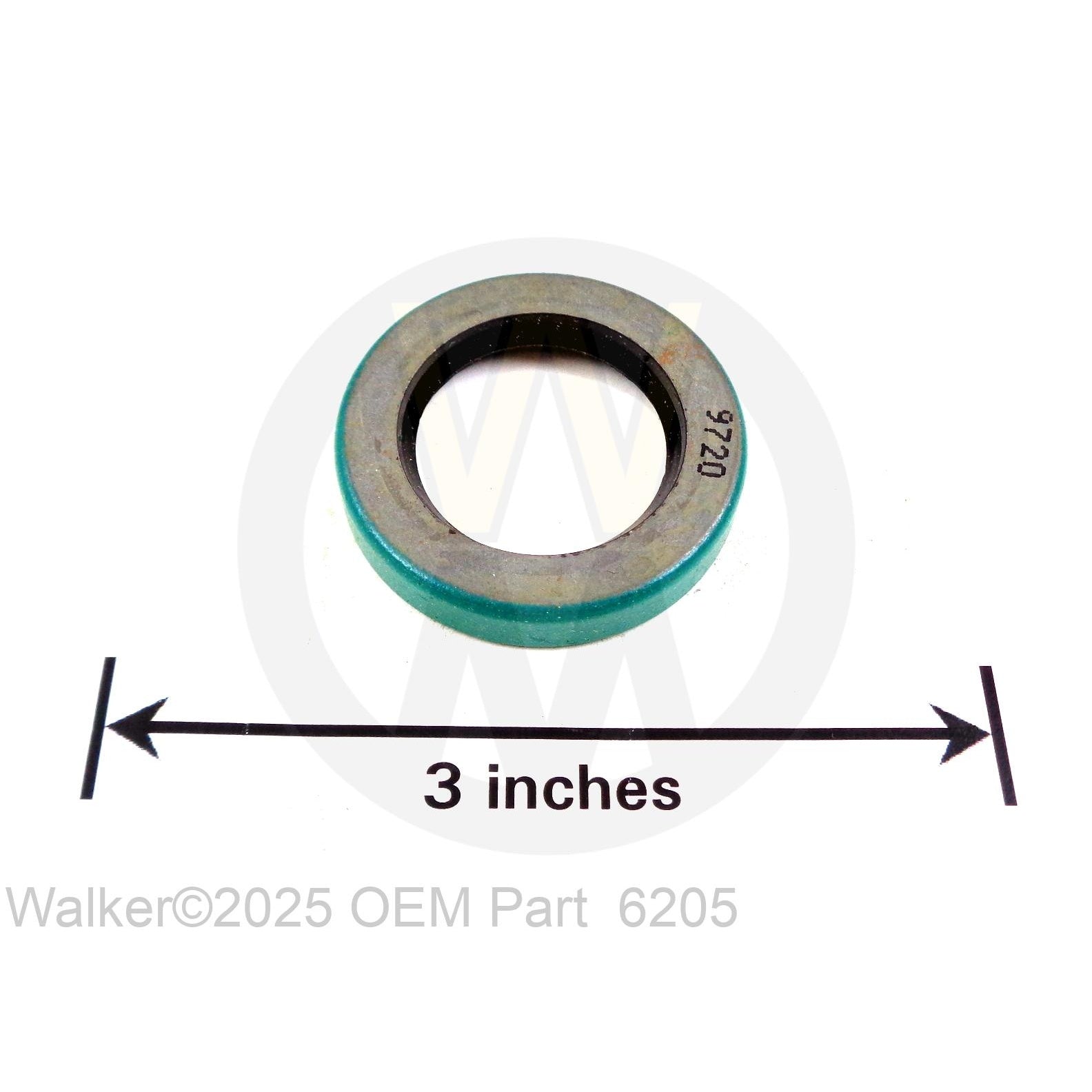 Walker Part # 6205 : (NR) AXLE OIL SEAL, GEAR AXLE (6200-6200-3)