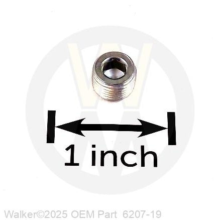 Walker Part # 6207-19 : 1/8 NPT Plug