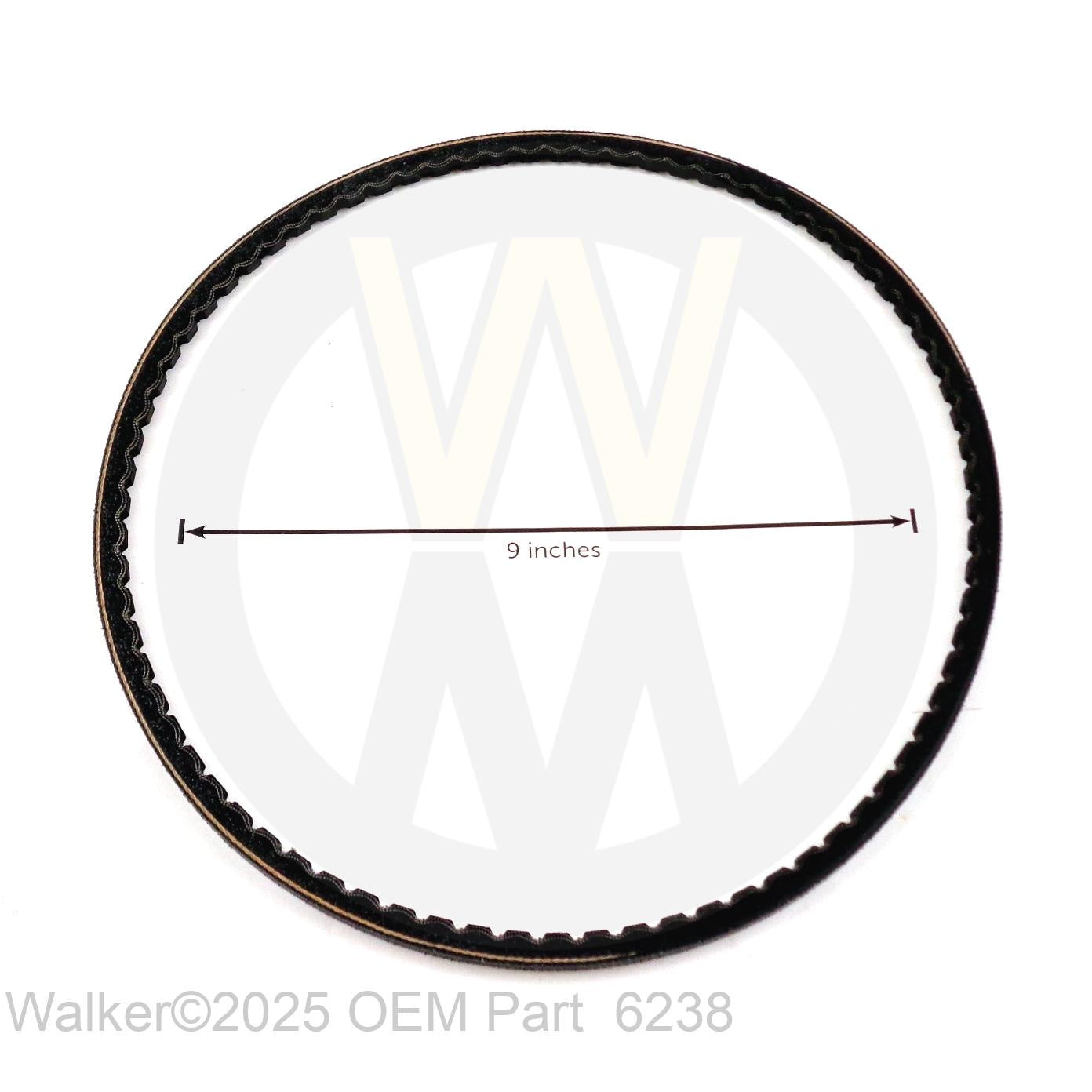 Walker Part # 6238 : DRIVE BELT (3VX345)