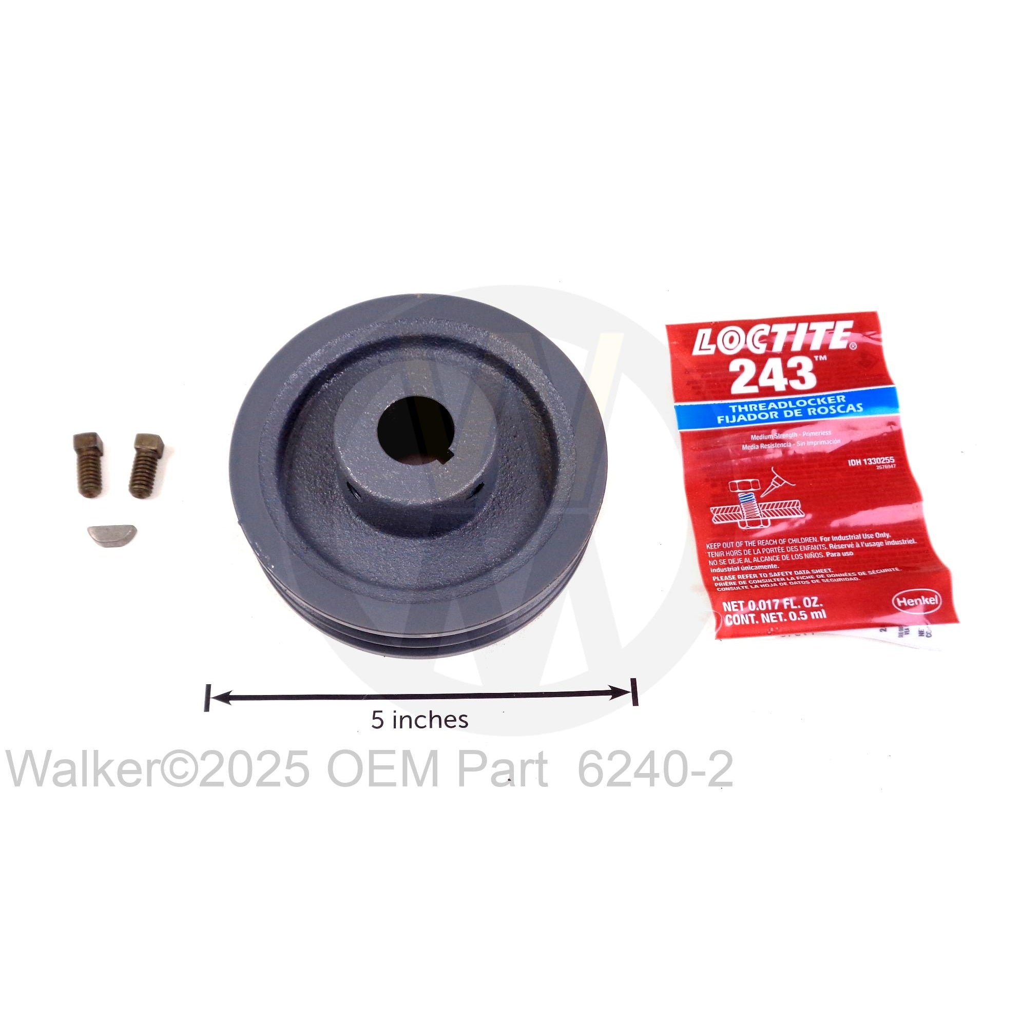 Walker Part # 6240-2 : DRIVE PULLEY (4-1/2/3V)