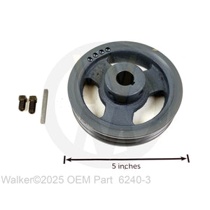 Walker Part # 6240-3 : PTO DRIVE PULLEY (5/3V)