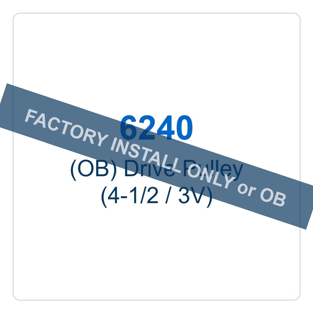 Walker Part # 6240 : (OB) Drive Pulley (4-1/2 / 3V)