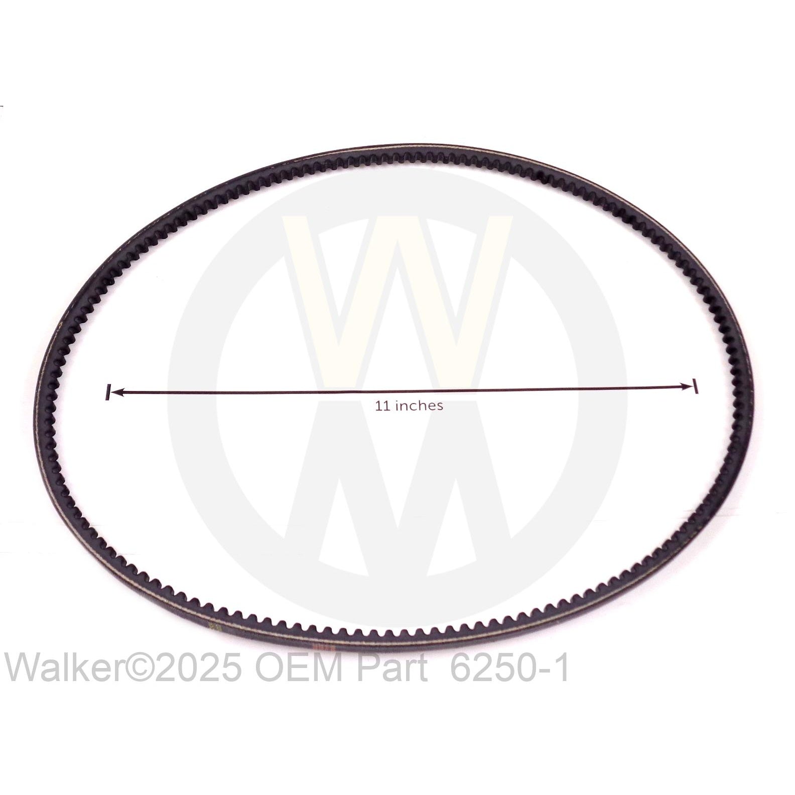 Walker Part # 6250-1 : DRIVE BELT (3VX375) New Shorter Length 365