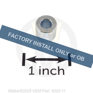 Walker Part # 6325-11 : Spacer (.5x.250x.375)