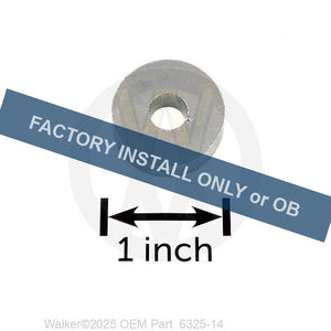 Walker Part # 6325-14 : Spacer (1.0x5/16x5/16)