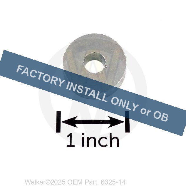 Walker Part # 6325-14 : Spacer (1.0x5/16x5/16)