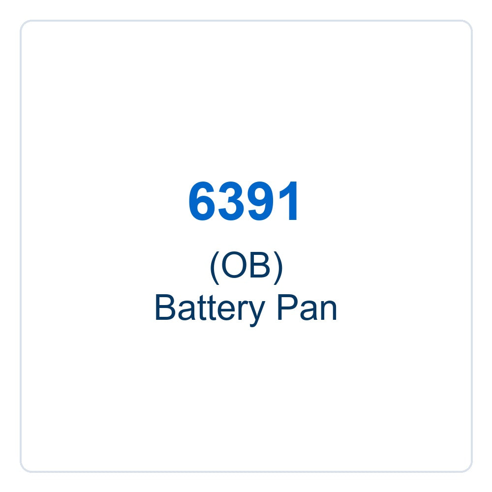 Walker Part # 6391 : (OB) Battery Pan