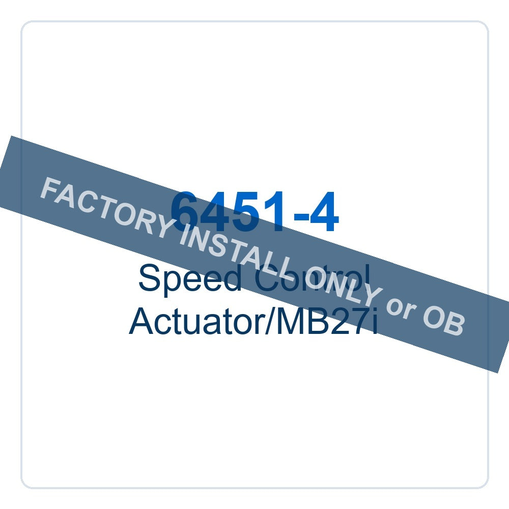 Walker Part # 6451-4 : Speed Control Actuator/MB27i