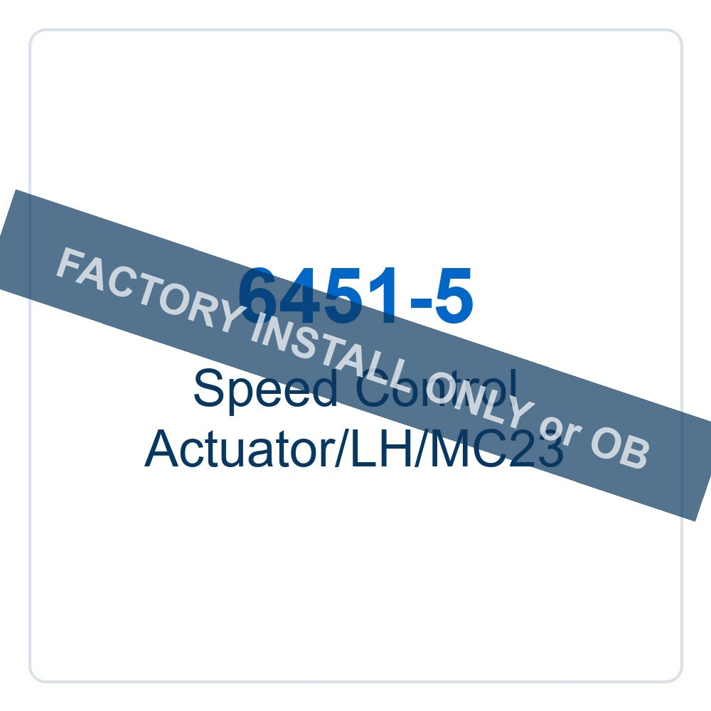 Walker Part # 6451-5 : Speed Control Actuator/LH/MC23