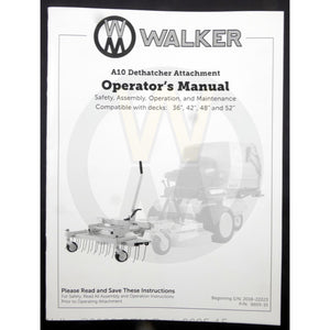 Walker Part # 6605-15 : Operators Manual/A10
