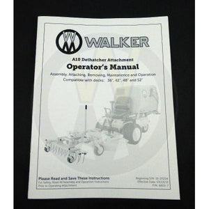 Walker Part # 6605-7 : Operators Manual/A10