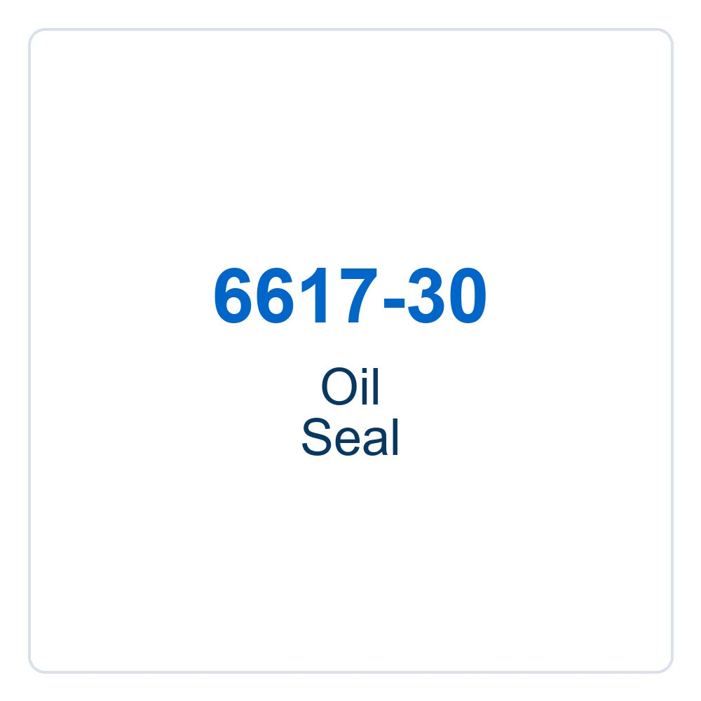 Walker Part # 6617-30 : Oil Seal