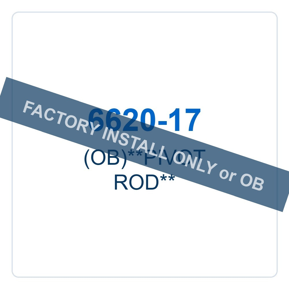 Walker Part # 6620-17 : (OB)**PIVOT ROD**