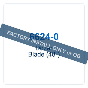 Walker Part # 6624-0 : Dozer Blade (48")
