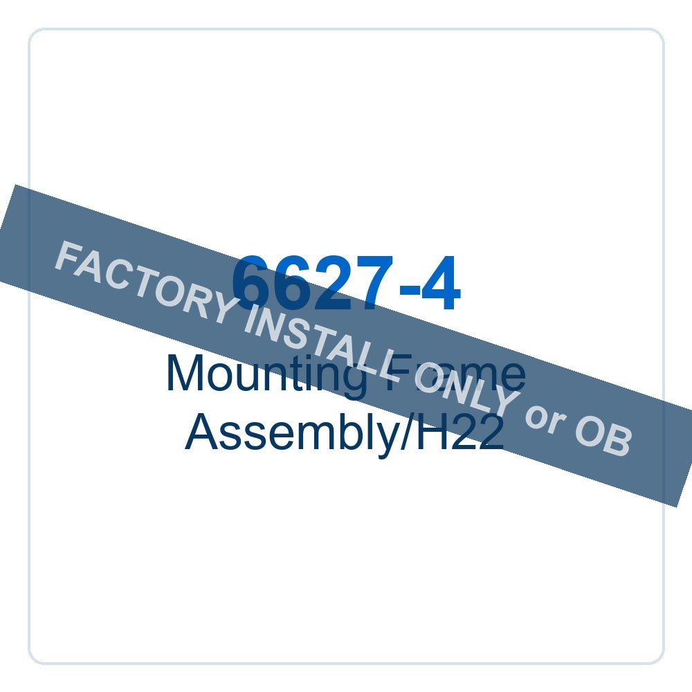 Walker Part # 6627-4 : Mounting Frame Assembly/H22