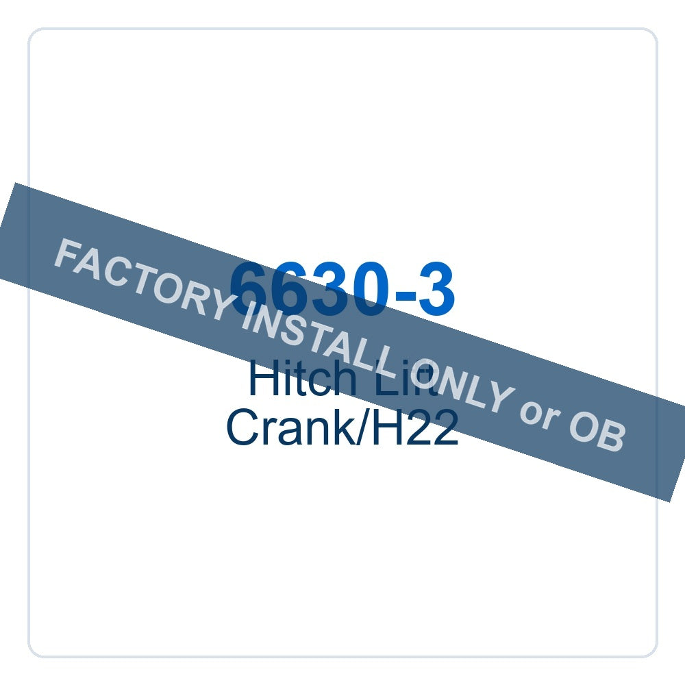 Walker Part # 6630-3 : Hitch Lift Crank/H22