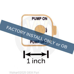 Walker Part # 6632-3 : (NR) Decal, Pump Switch