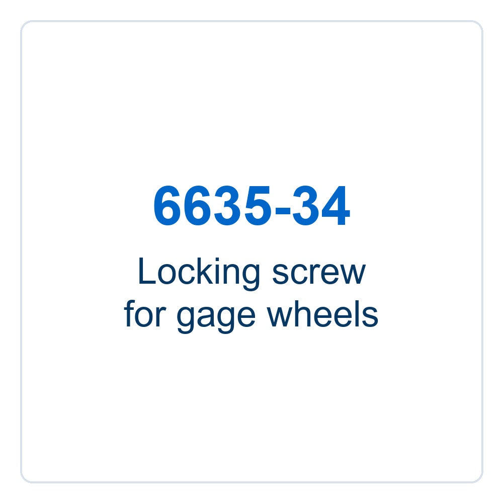 Walker Part # 6635-34 : Locking screw for gage wheels