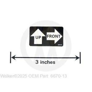 Walker Part # 6670-13 : Decal, This Side Up