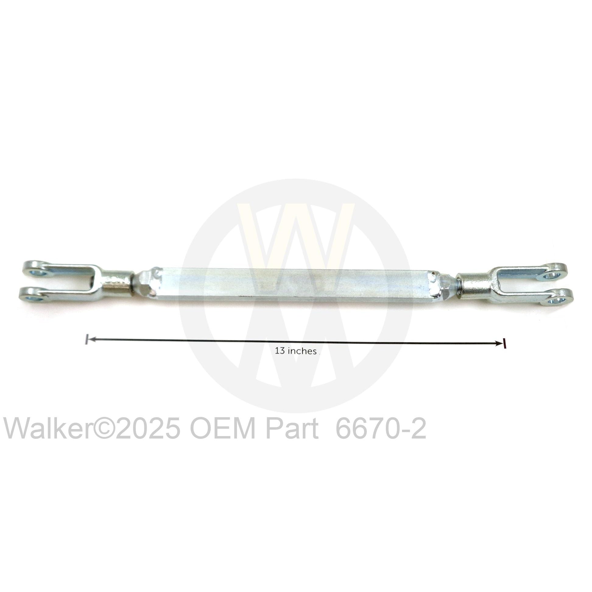 Walker Part # 6670-2 : PARALLEL BAR ASSEMBLY