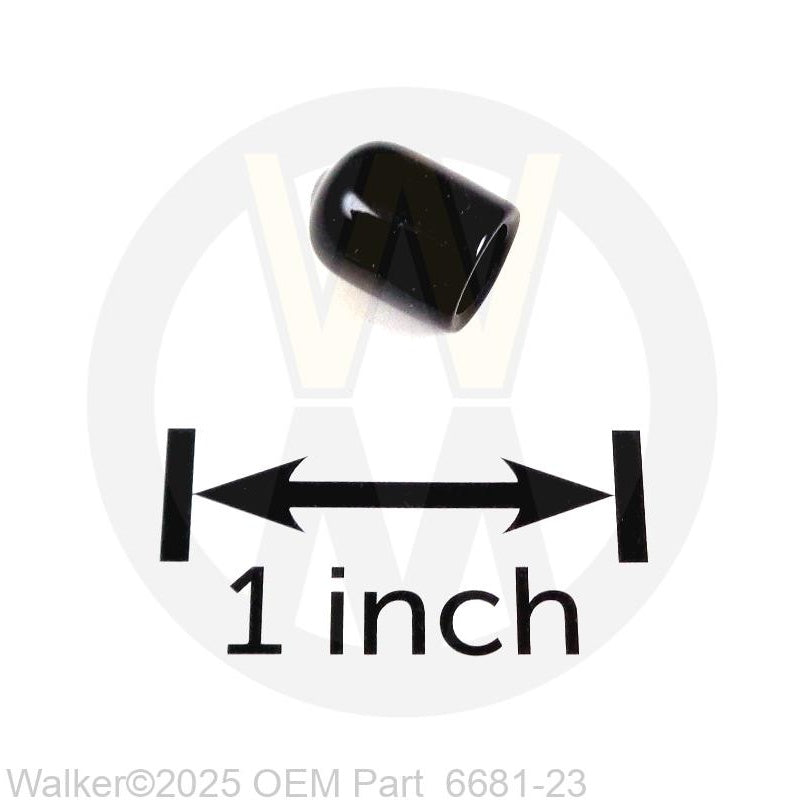 Walker Part # 6681-23 : PLASTIC CAP/BLACK