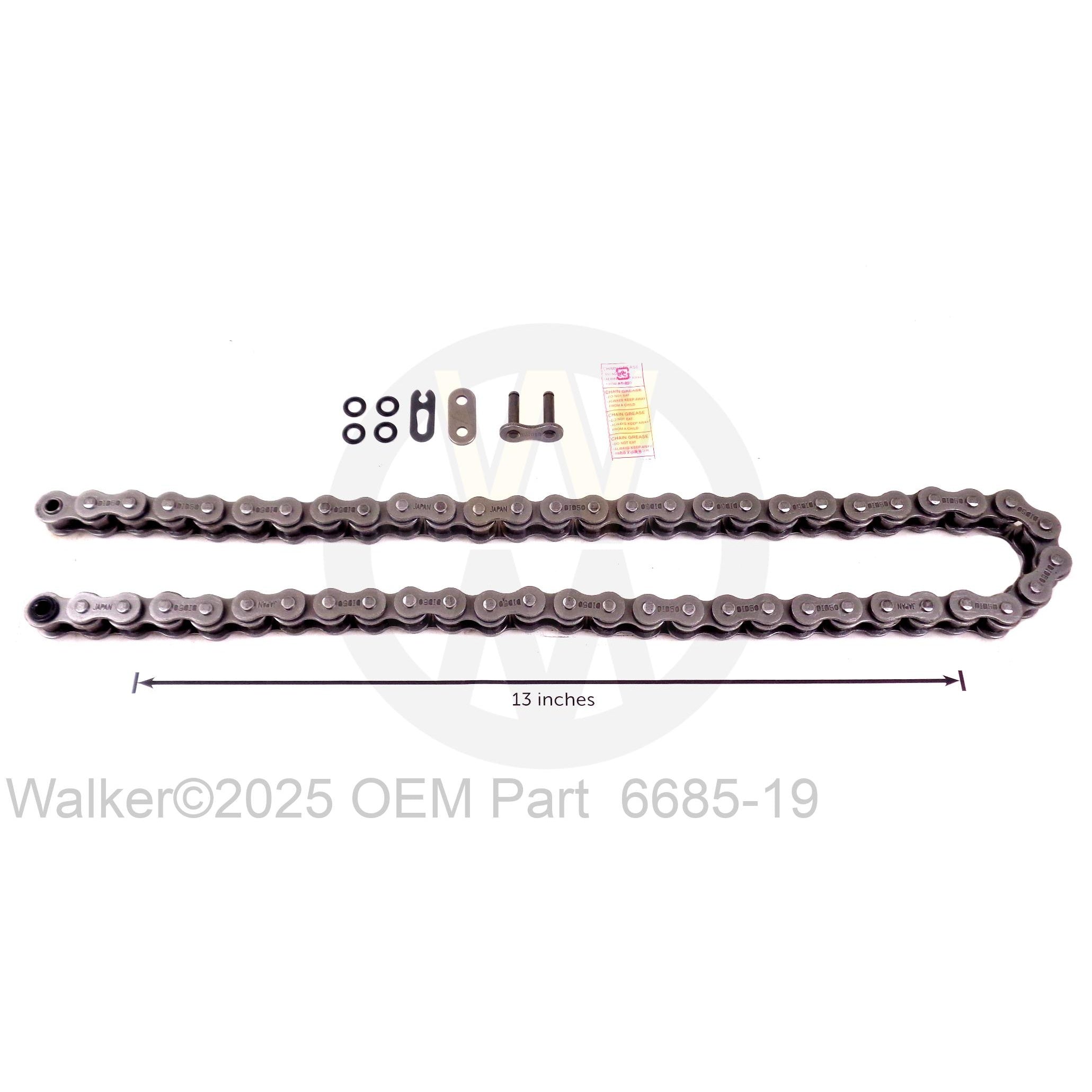 Walker Part # 6685-19 : O-Ring Chain (#50x54 Links)