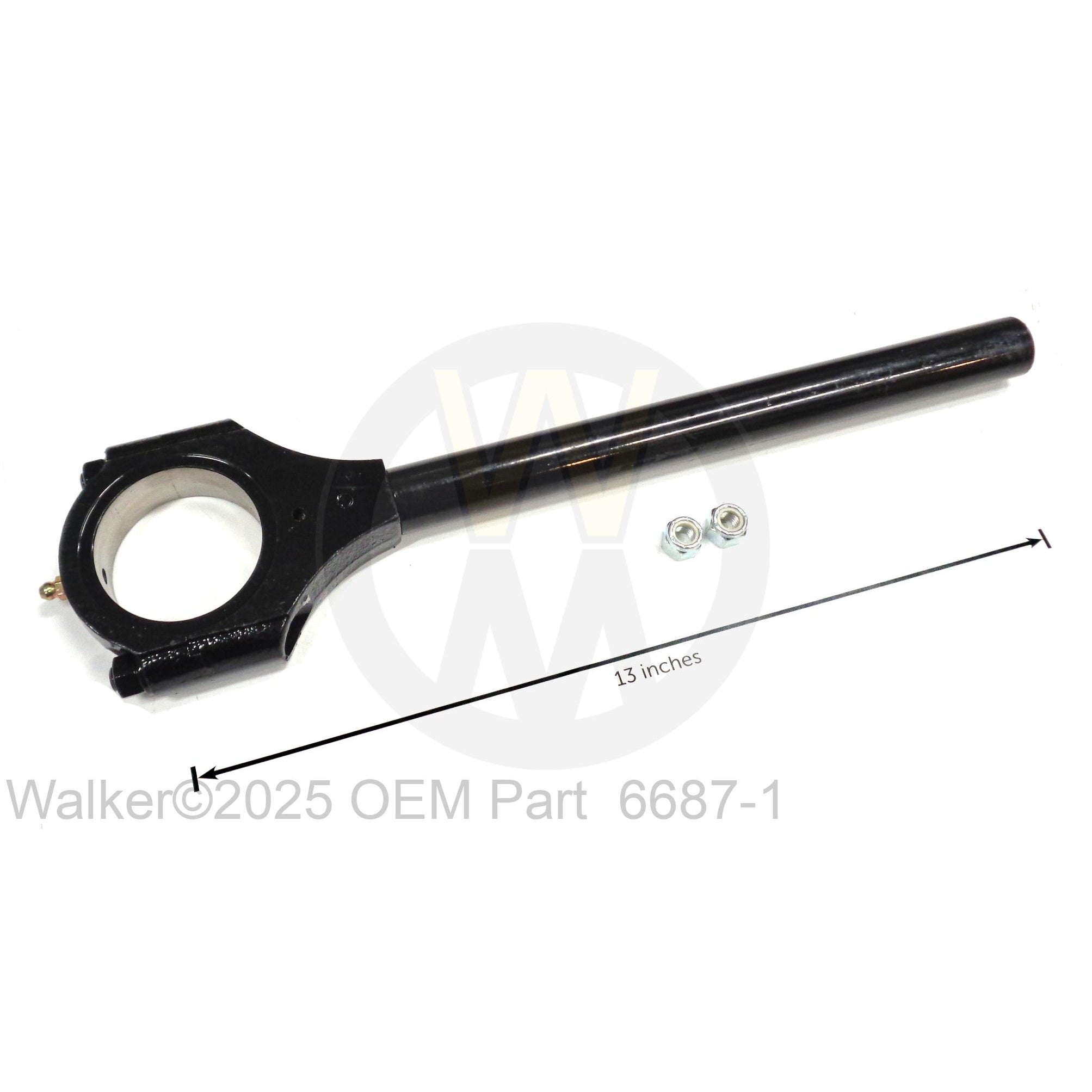 Walker Part # 6687-1 : Keyed Tine Rod & Cap