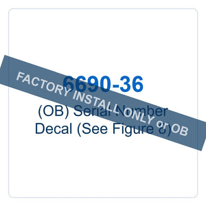 Walker Part # 6690-36 : (OB) Serial Number Decal (See Figure 8)