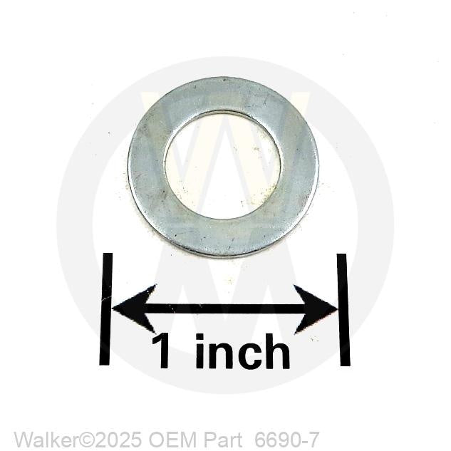 Walker Part # 6690-7 : FLAT BUSHING (1/2ID)