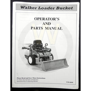 Walker Part # 6690 : LOADER BUCKET MANUAL