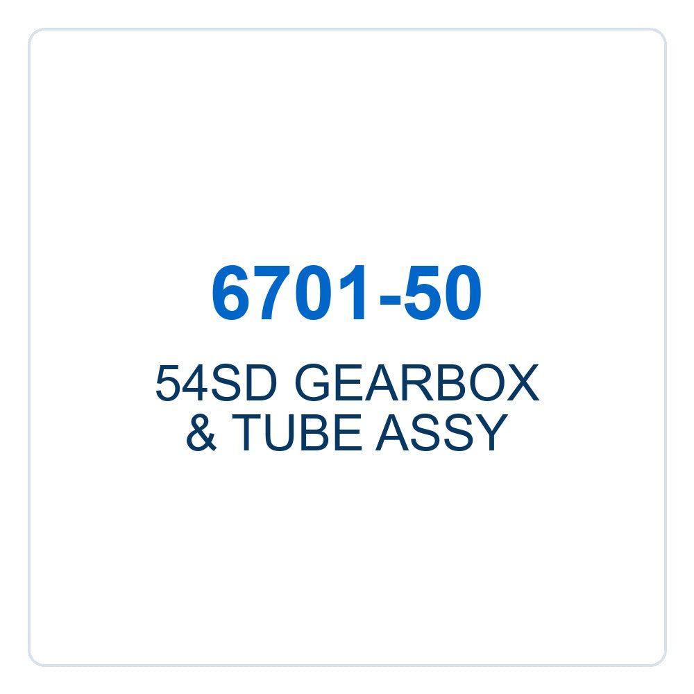 Walker Part # 6701-50 : 54SD GEARBOX & TUBE ASSY
