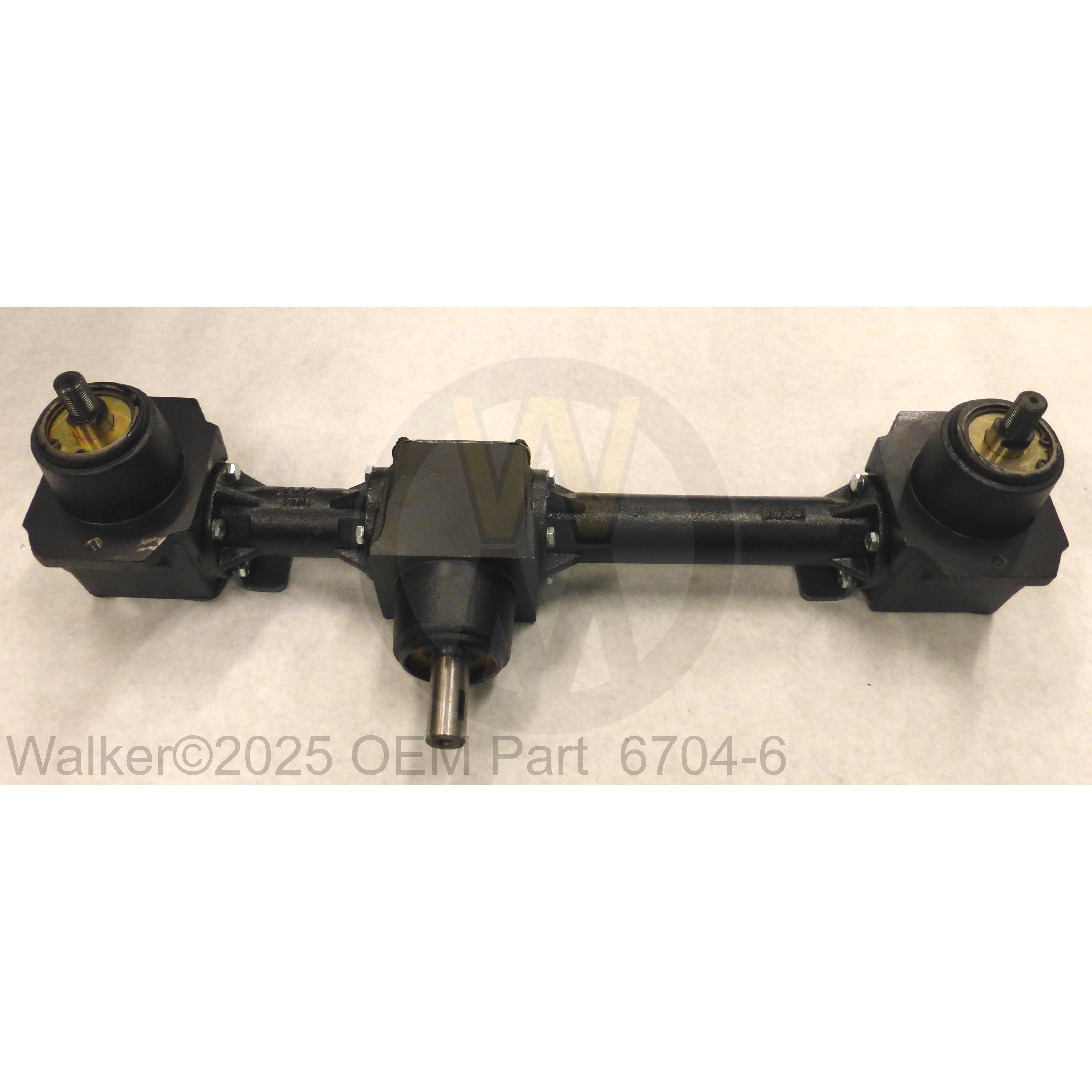 Walker Part # 6704-6 : DC42 Gearbox & Tube Assembly HD (Woodruff Key)