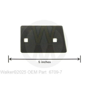 Walker Part # 6709-7 : End Backup Plate/48"
