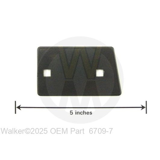 Walker Part # 6709-7 : End Backup Plate/48"