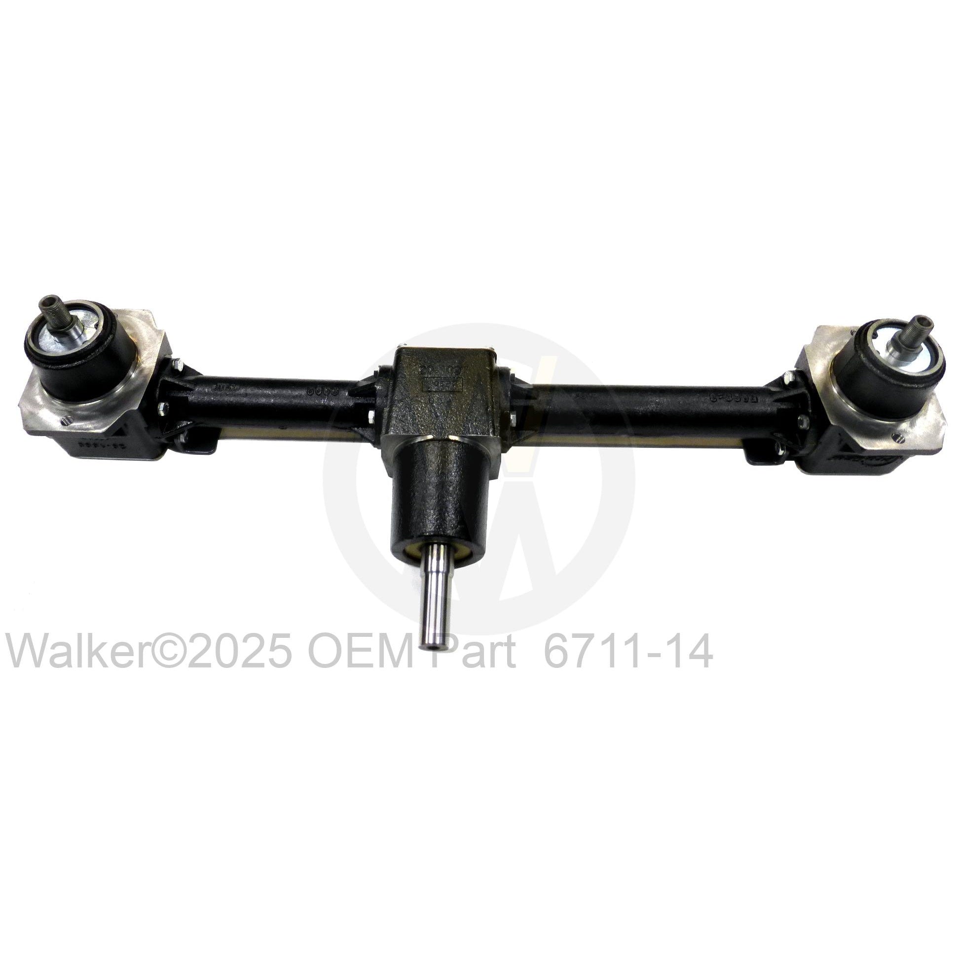 Walker Part # 6711-14 : DC52R/RV Gearbox&Tube Assembly HD (Pro-Gear)