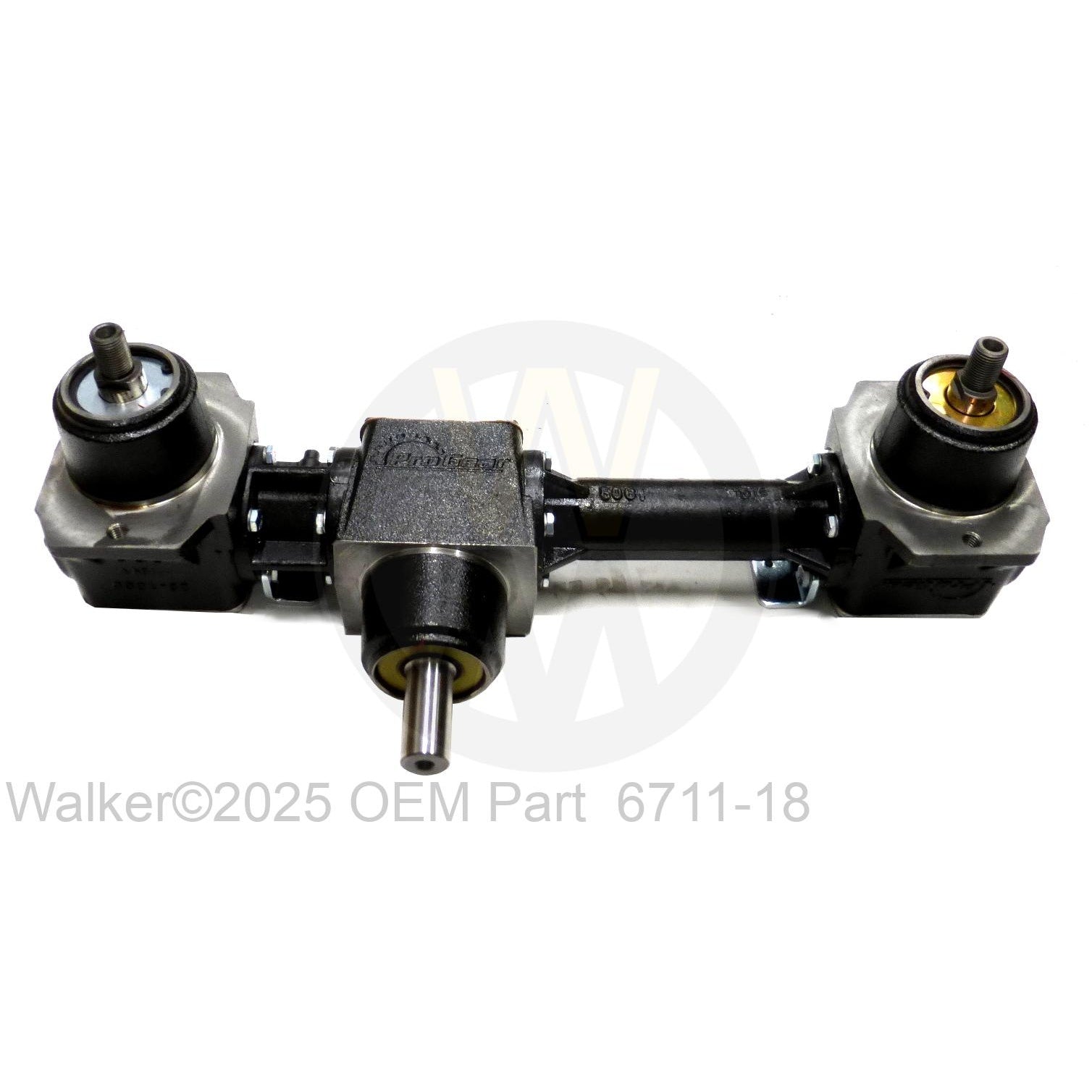 Walker Part # 6711-18 : DS36 Gearbox & Tube Assembly HD (Pro-Gear) Prior SN 169357