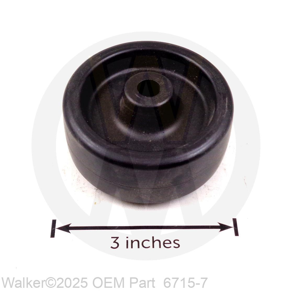 Walker Part # 6715-7 : Roller Wheel 3"