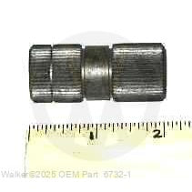 Walker Part # 6732-1 : (SU 6733-1) Connecting Shaft (2")