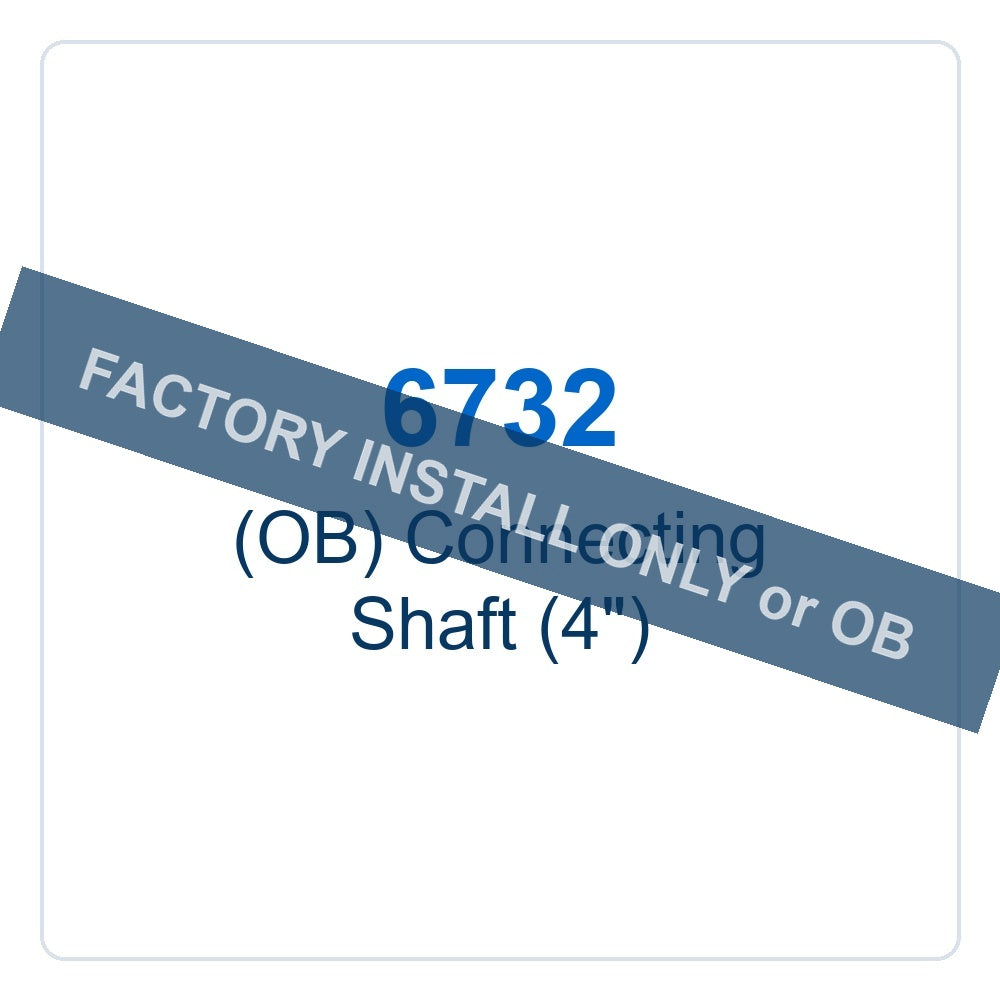 Walker Part # 6732 : (OB) Connecting Shaft (4")