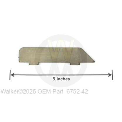 Walker Part # 6752-42 : REAR VEE CAP STRIP