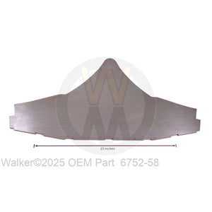 Walker Part # 6752-58 : *CENTER CAP STRIP 52R*