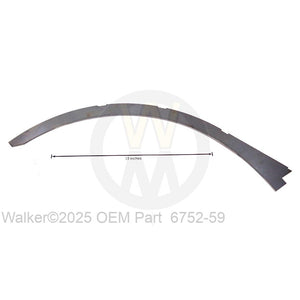 Walker Part # 6752-59 : REAR CAP STRIP 52R