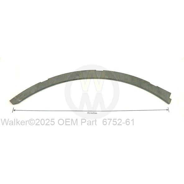 Walker Part # 6752-61 : *REAR CAP STRIP DC42R*