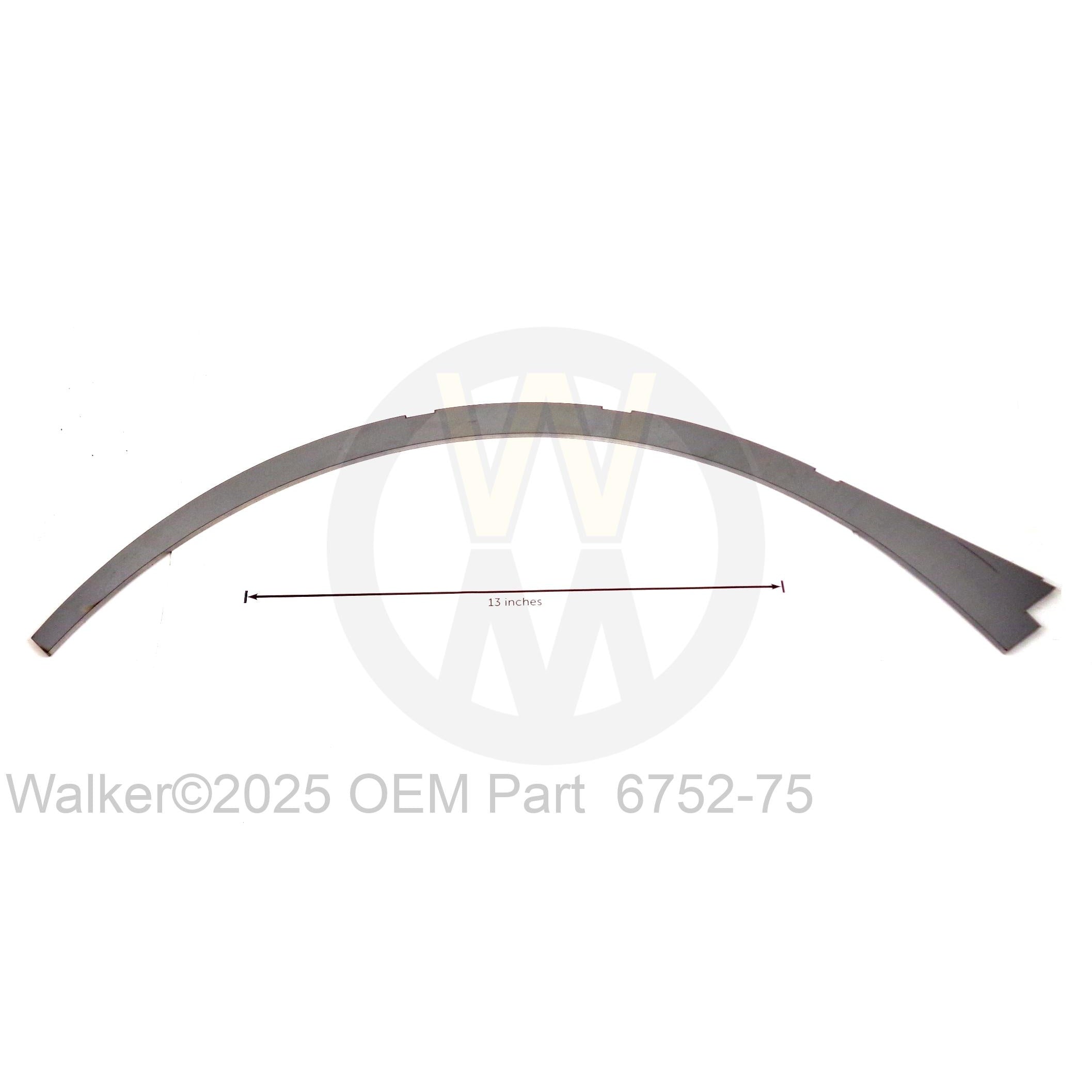 Walker Part # 6752-75 : Rear Cap Strip/ 52GHS