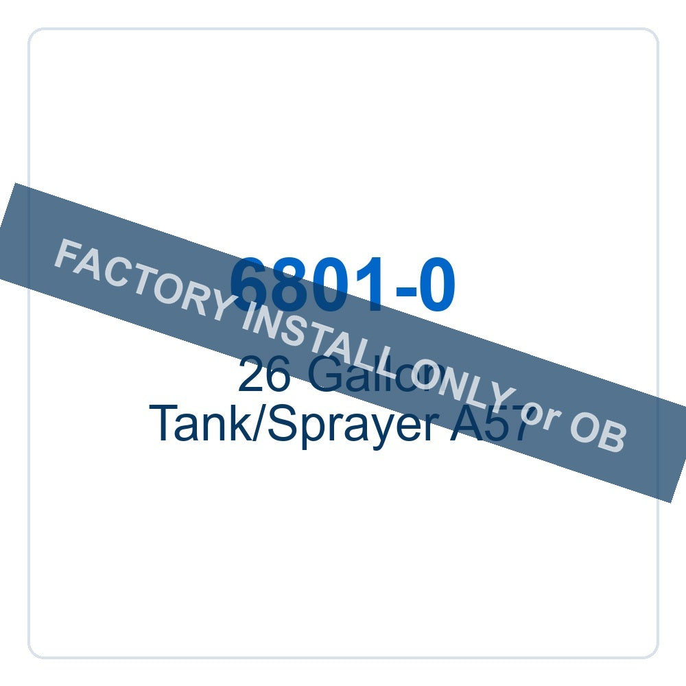 Walker Part # 6801-0 : 26 Gallon Tank/Sprayer A57