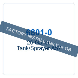 Walker Part # 6801-0 : 26 Gallon Tank/Sprayer A57