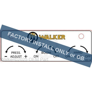 Walker Part # 6801-14 : (NR) Decal, Manifold