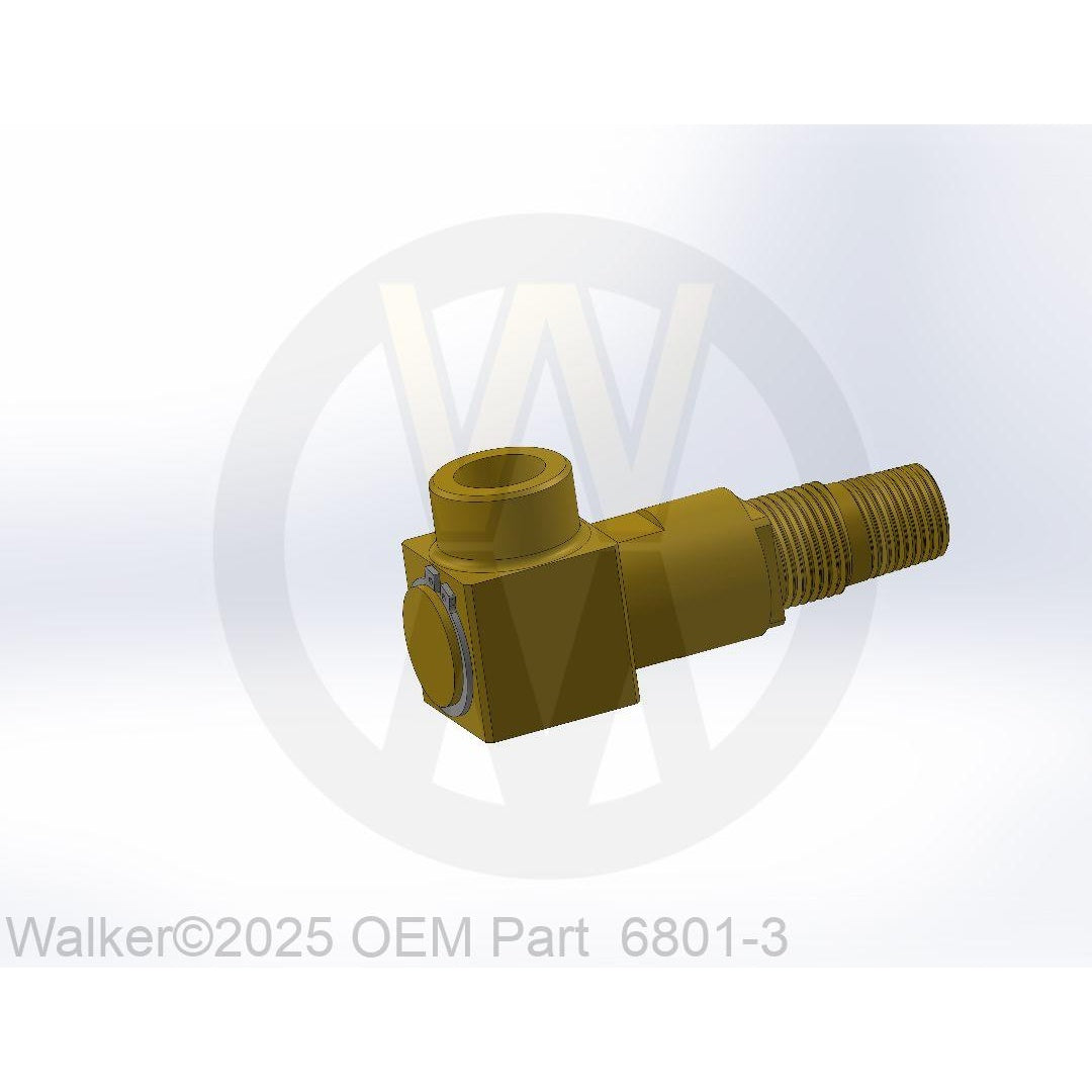 Walker Part # 6801-3 : Hose Reel 3/8" Male NPT to 3/8 Female NPT Swivel