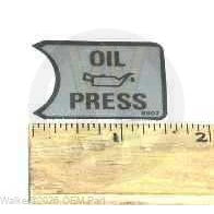 Walker Part # 6807 : (NR) DECAL, OIL PRESSURE